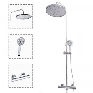 Система душевая (см-ль+штанга+душ/набор) Azario (Китай) №03203