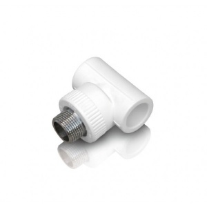 Тройник белый PPRC комбинир НР 20*1/2 (Pro Aqua) №05099