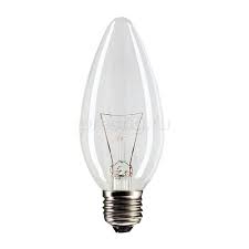 Лампа свеча 40W E-27 В35 CL Philips (прозр) * №06294