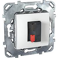 Розетка аудио 1м СП Unica (бел) MGU5.486.18ZD SchE №02456