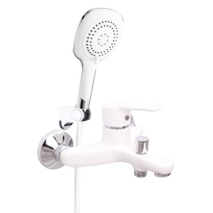 Смеситель UNO-10/К (WT) д/в шар кор/излив (в сборе) БЕЛЫЙ №06548