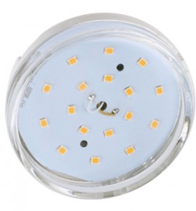 Лампа св/диод GХ53 10W 220V 4200К прозр/ст Ecola №06171