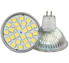 Лампа св/диод MR-16 8W 220V GU5.3 4000К IN HOME №06830