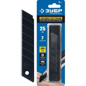 Лезвия сегментированные 18 мм особострые (10 шт) ЗУБР №09910