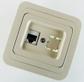 Вывод кабеля "AtlasDesign" (бел) IP21 SchE №02770