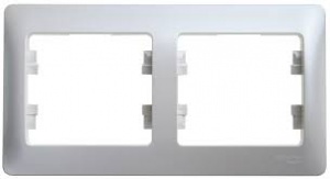 Рамка 2 м "Glossa" гориз (перламутр) GSL000602 SchE №02843