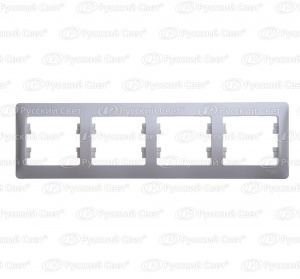 Рамка 4 м "Glossa" гориз (перламутр) GSL000604 SchE №03842