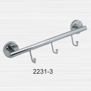 Полотенцедержатель трубчатый 3 крючка "LONG" 2231-3 №01858
