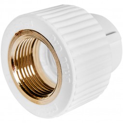 Муфта белая PPRC комбинир.ВР 20*3/4 (Pro Aqua) №11285