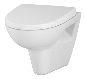 Унитаз подвесной Cersanit "Parva" сиденье дюропласт белый №04290