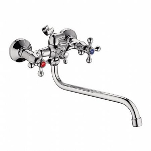 Смеситель Frap д/в с мах Крест излив "S" 30см (в сборе) F2208-2 №04481