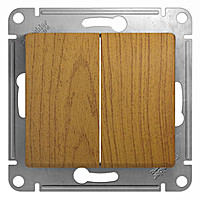 Выкл 2 кл СП "Glossa" (дер.дуб) GSL000551 SchE №02864