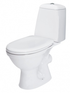 Унитаз-комп Cersanit "Nord NR011 (65)" прямой (сиденье полип) 3/6л ниж/под №02819