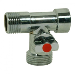 Кран вентиль для СМА прох 1/2г*3/4ш*1/2ш SANTREK Aqua №05878