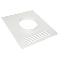 Площадка торцевая с жалюзи металл d100мм 196*236мм №07204