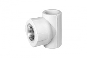 Тройник белый PPRC комбинир ВР 20*1/2 (Pro Aqua) №04049