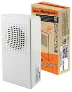 Звонок проводной 1мелодия "Птичка" б/кнопки IP30 TDM №03397