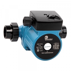 Насос цирк Wester WCP 25-80G с гайками №09312