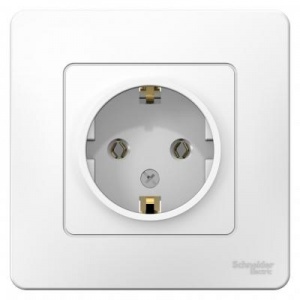 Розетка 1м СП ЕС (бел) в сборе 16А IP20 Blanca SchE №03273