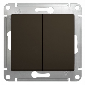 Выкл 2 кл СП "Glossa" (шоколад) GSL000851 SchE №03913