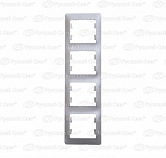 Рамка 4 м "Glossa" вертик (перламутр) GSL000608 SchE №02763