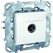 Розетка TV окон. СП Unica (бел) MGU5.462.18ZD SchE №07485