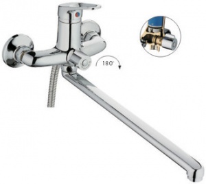 Смеситель Frap д/в шар излив"L" 40см (в сборе) F2213 №02972