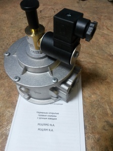 Клапан эл/м д/газа норм. откр. 1 1/4" MADAS M16/RMO (RT05 008) № 07595