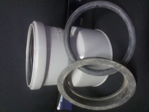 Патрубок переходной ПП ДУ-110*110 с упл/кольцом и манжетой №06396