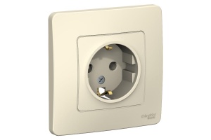 Розетка 1м СП ЕС (молочн) в сборе 16А IP20 Blanca SchE №06705