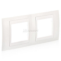 Рамка 2 м Unica (крем) гориз MGU2.004.25 SchE №07400