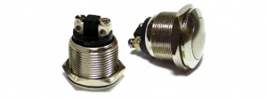 Выкл-кнопка антивандальная d12мм 12V Фикс (2с) ON-OFF Rexant №04529
