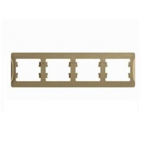 Рамка 4 м "Glossa" гориз (титан) GSL000404 SchE №02263