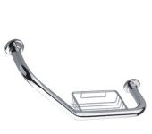 Поручень д/ванны угловой с мыльницей хром F1719 Frap №07515