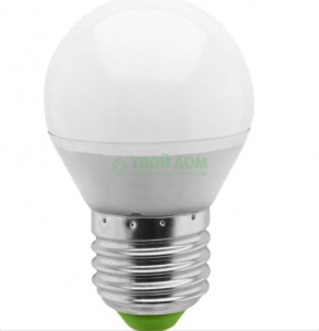 Лампа св/диод Е27 5W 2700K шар мат 94 477 Nav №05123