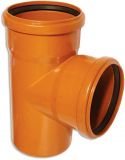 Тройник ПП НПВХ ДУ-160*160*90` уличный рыжий №03080