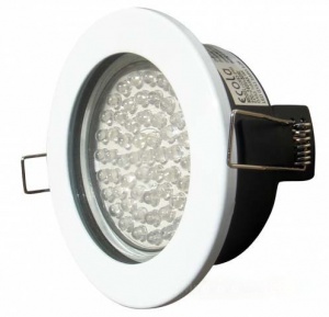 Свет-к GХ53 круг d98/55/90мм белый с/стеклом IP65 Ecola №06780