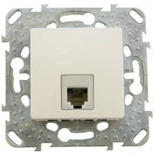 Розетка телеф.1м RJ11 СП Unica (крем) MGU5.492.25ZD SchE №01699