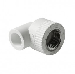 Угольник белый PPRC комбинир.ВР 25*1/2 (Pro Aqua) №11319