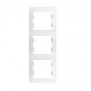 Рамка 3 м "Glossa" вертик (бел) GSL000107 SchE №02483