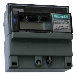 Счётчик Меркурий-201.4 (10-80А) 1ф 1тар ЖКИ №05455