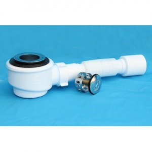 Сифон АНИ д/душ/под 1 1/2"*50 h74 с г/тр 375*40/50 click/clack Е415СLS №07923