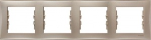 Рамка 4м "AtlasDesign" (грифель) SchE №00779