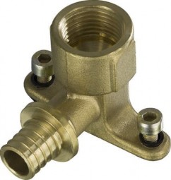 Угольник сш/пол 20*1/2" пр/г с креплением TIM №11250