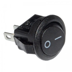 Микро-выкл кругл мини (чёрный) 3А 250V 2pin I-O Rexant №06426