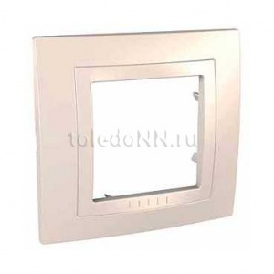 Рамка 1 м Unica (крем) MGU2.002.25 SchE №02413