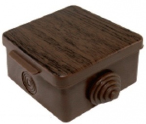 Коробка распр ОП (65*65,Н-50) венге IP54 TDM №03377
