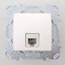 Розетка телеф.1м RJ11 СП Unica (бел) MGU5.492.18ZD SchE №01010