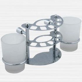 ДЗЩ к стене с ЗП + 5 щеток + 2кольца (хром) "0000" 0039-3 №05516