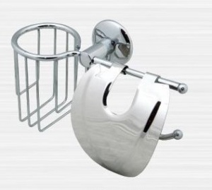 Бумагодержатель "Листик" + освежитель воздуха "OTEL" 2530-2 №00256